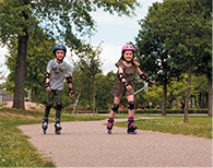 Skridskor på hjul går som tåget