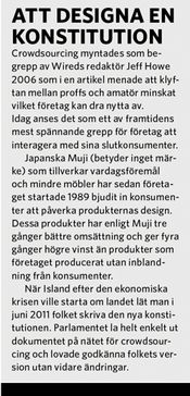 Crowdsourcing – Framtidens produktutveckling: Mer makt åt kunden