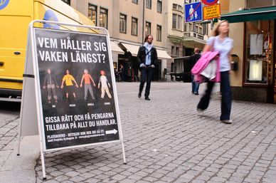 Trötta säljare på Playground