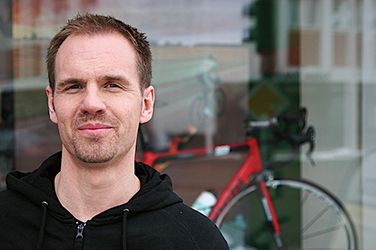 Med cykeln i centrum