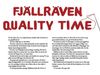 Kvalitetstid är Fjällrävens nya ledord