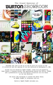 Burton inviger nytt showroom med stor fest