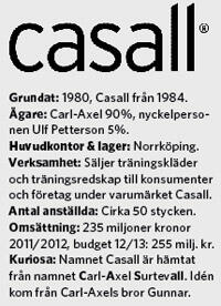 Casall tar nästa steg